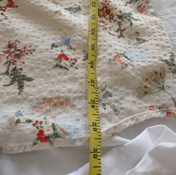 Skies Are Blue Cottagecore Floral Dress Off Shoulder Mini Womens Size Medium - Picture 6 of 7